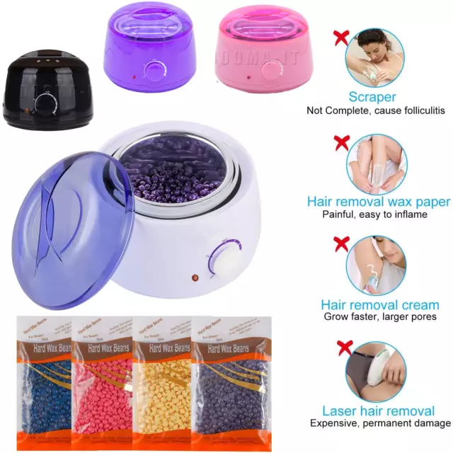 Electric Wax Pot Warm Waxing Hair Removal Depilatory Wax Beans Machine Pot UK