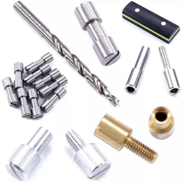 Corby Bolts (10 Pack) with Matching Step Drills for DIY Knife Handles