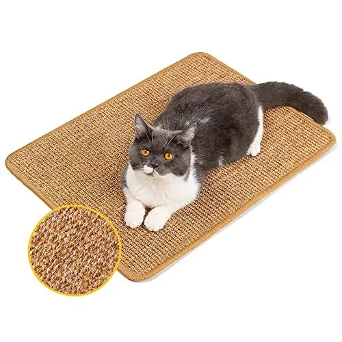 Conlun Tapis Griffoir pour Chat MuralGrattoir Chat en Sisal NaturelPoteau Gri...