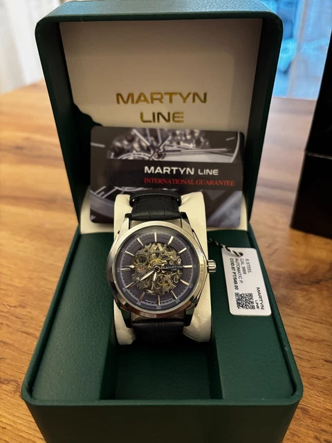 Montre Automatique MARTYN LINE Neuve Jamais Portée - Mouvement Mécanique, Cadran Lin, Full Set