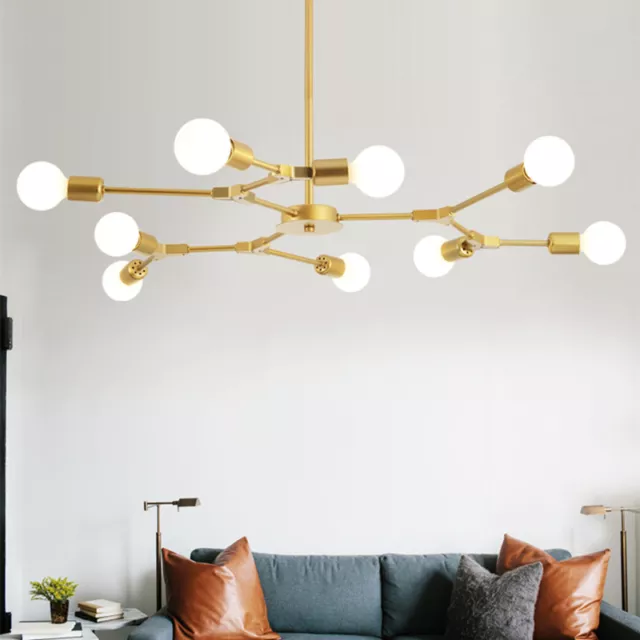 Large Chandelier Lighting Home Gold Lamp Kitchen Pendant Light Bar Ceiling Light