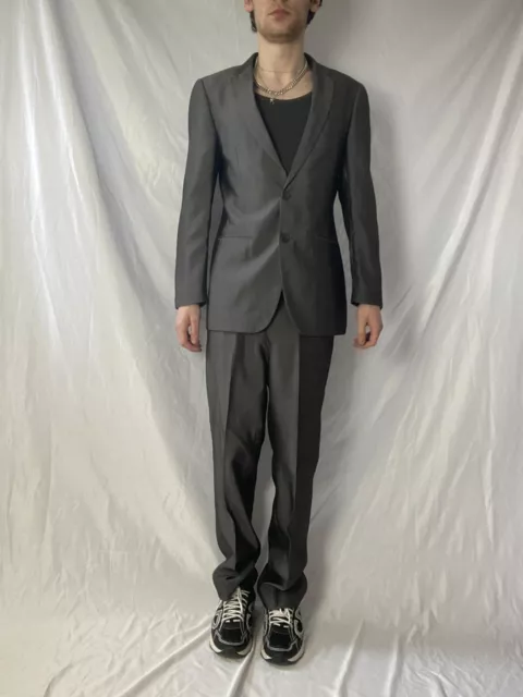 Marc Darcy Collection Mens Grey 2 Piece Suit. 36R