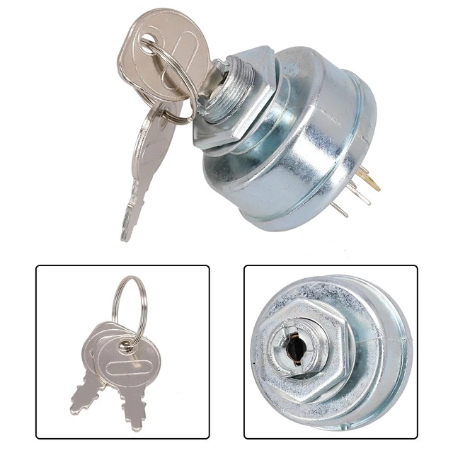 Verrou D'allumage 5 Broches Pour Tracteur Tondeuse - Compatible Plupart Modèles - Avec Clés - Remplacement Facile