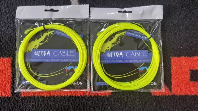Tennissaite Weiss Cannon Ultra Cable 1.23, 12-Meter Set OVP inkl. Versand