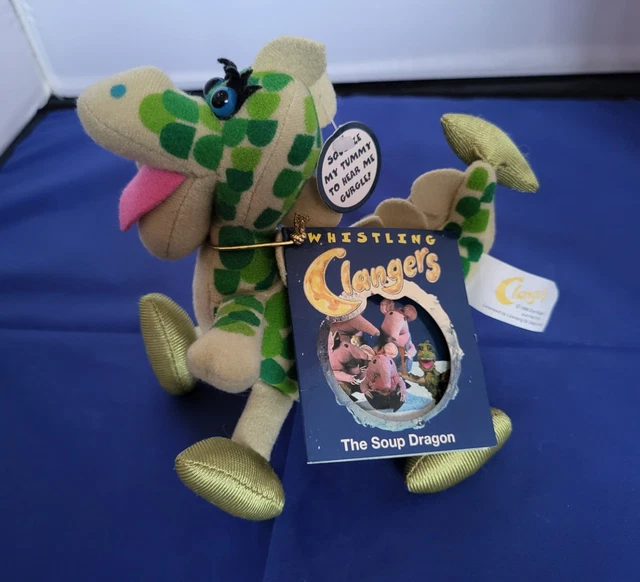 VINTAGE 1999 THE Clangers Soup Dragon Plush Original BNWT No Sound 31 