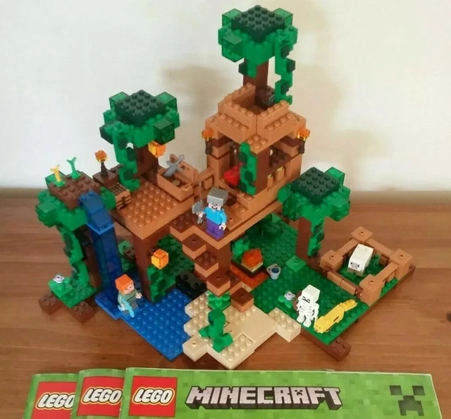 LEGO MINECRAFT 21125 The Jungle Tree House 100 Complete Set, Ocelot