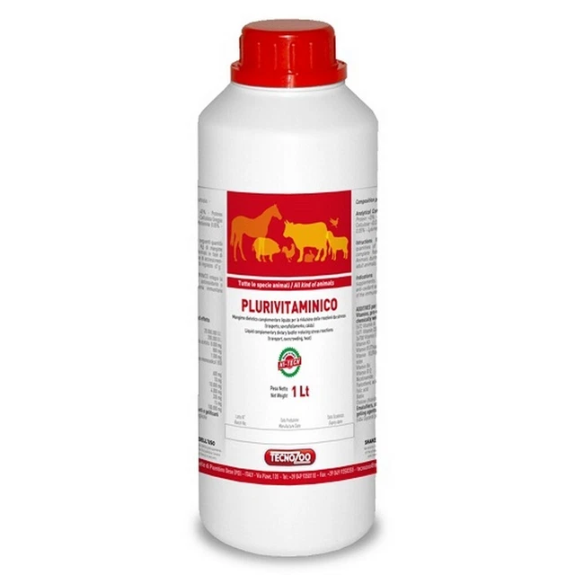 Integratore Tecnozoo plurivitaminico per Animali lt 1 Uso Zootecnico 0177