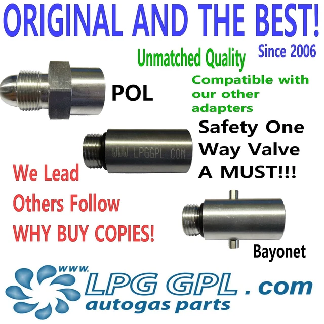 UK Bayonet LPG Filling Point To Gas Cylinder - 2 Meter Flexi Pipe By DN AUTOGAS