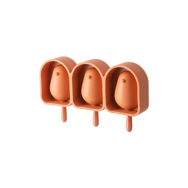Silicone Ice Cream Mold Popsicle Mold Popsicle Stick Frozen Ice Cube Tray Tool C