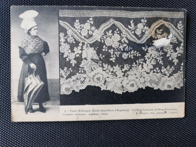 CPA 61 Point d'Alençon - Lower Normandy headdress and costume