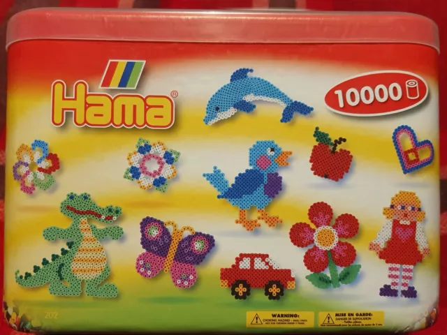 Hama Beads 10000 in a Bucket - Brand New and Sealed - Free Postage 🎁🎄