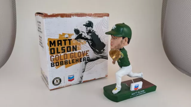 2019 Matt Olson "Gold Glove" Athletics Bobblehead Oakland A's Sga Nib