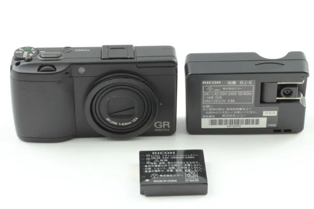 【 NEAR MINT++ 】 Ricoh GR Digital II 2 10.1MP Digital Compact Camera Black JAPAN 2