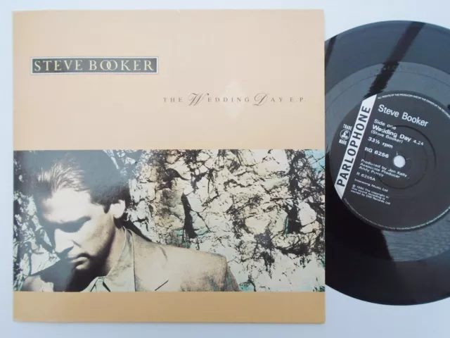 Steve Booker Wedding Day EP EP Parlophone RG6256 EX/EX  1990 picture sleeve, Wed