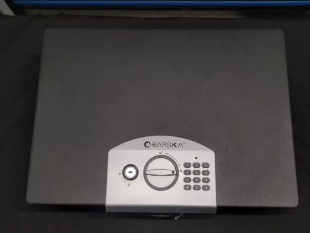 Barska Portable Digital Keypad Lock Box Safe Black AX11910