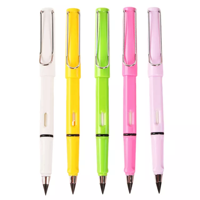 Office Everlasting Pencil Unlimited Writing Eternal Metal Pen Inkless Clear  Pens