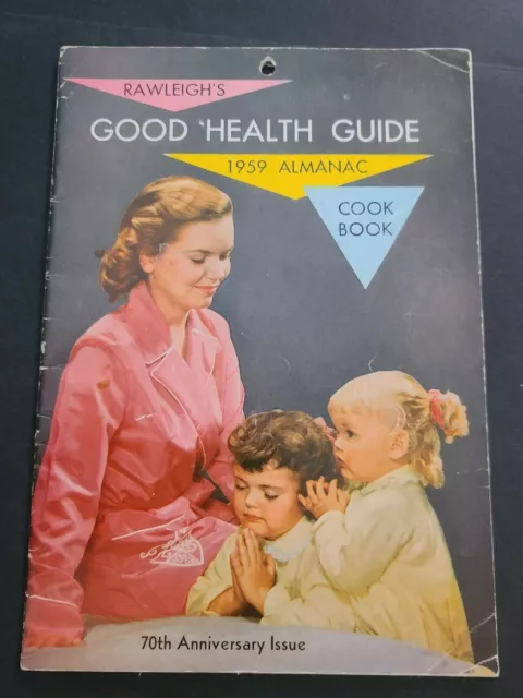 RAWLEIGHS GOOD HEALTH GUIDE ALMANAC COOK BOOK 1959 170TH ANNIVERSARY ISSUE 31 pg