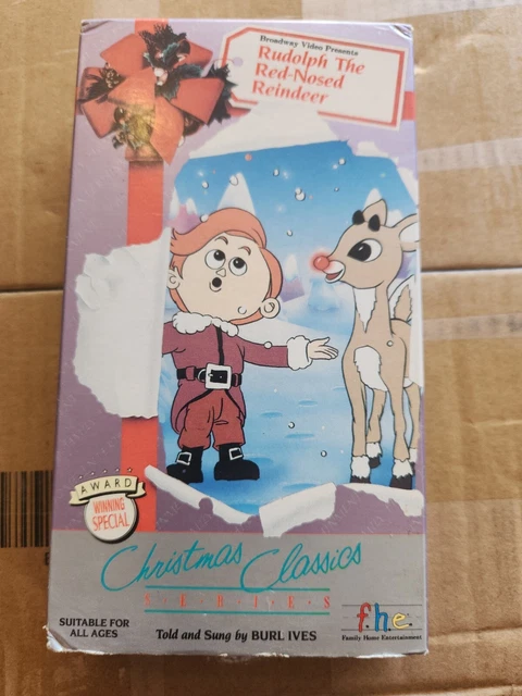 RUDOLPH THE RED Nosed Reindeer VHS 1989 Christmas Classics Burl Ives £2 ...