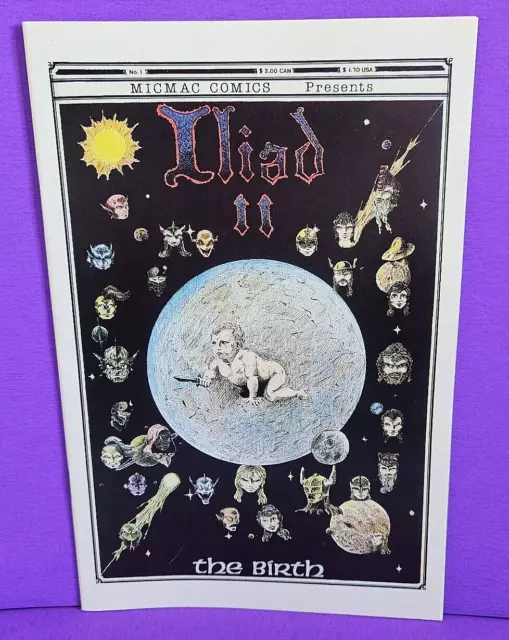 Iliad II The Birth #1 Comic Book First issue Micmac Comics 1986 Vtg DC Marvel