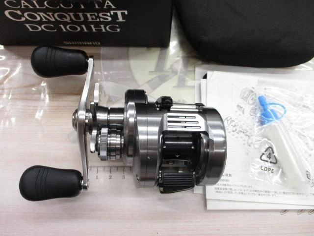 ほぼ未使用⭐︎SHIMANO CALCUTTA CONQUEST DC 101HG SHIMANO DC 101 LEFT Reel 20 Calcutta Conquest, Baitcasting