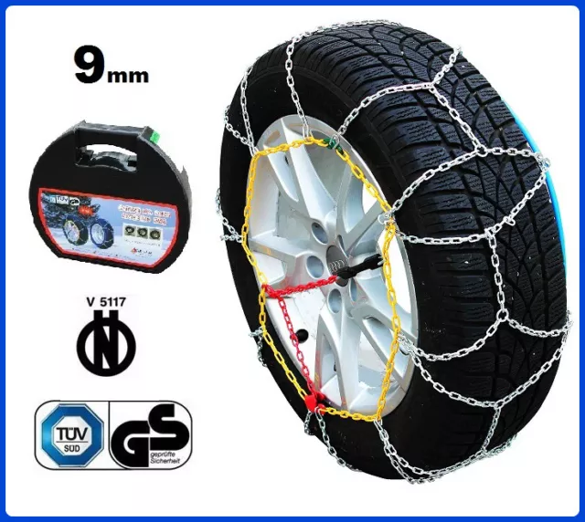 CATENE DA NEVE 9MM 215/60 R17 JEEP RENEGADE Gelandewagen geschlossen [01/2014->]