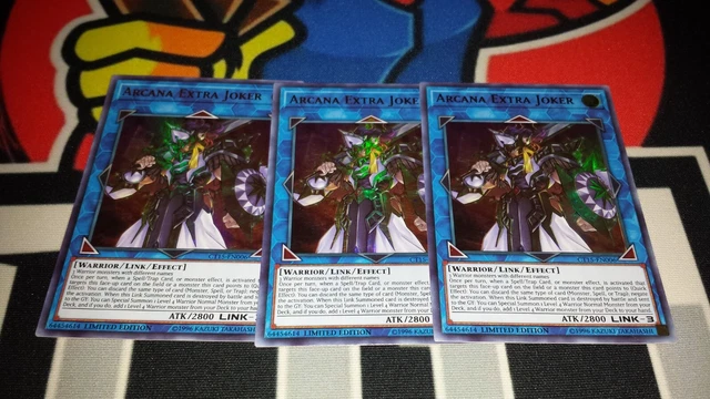 3x Arcana Extra Joker - CT15-EN006 - Ultra Rare - Limited LP Yugioh
