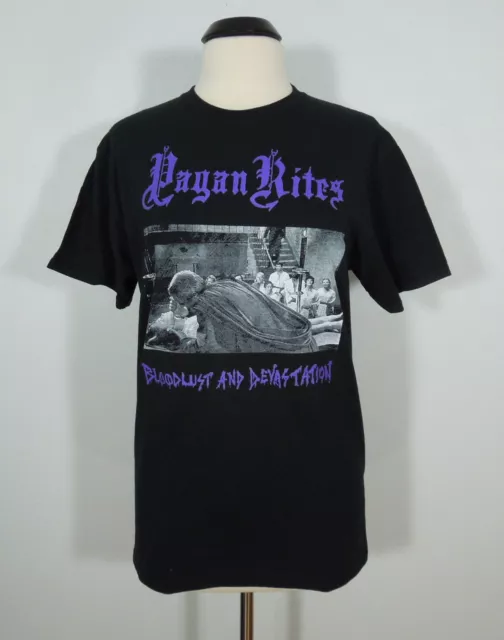 PAGAN RITES BLOODLUST And Devastation XL T-Shirt Black Mens Band Logo ...