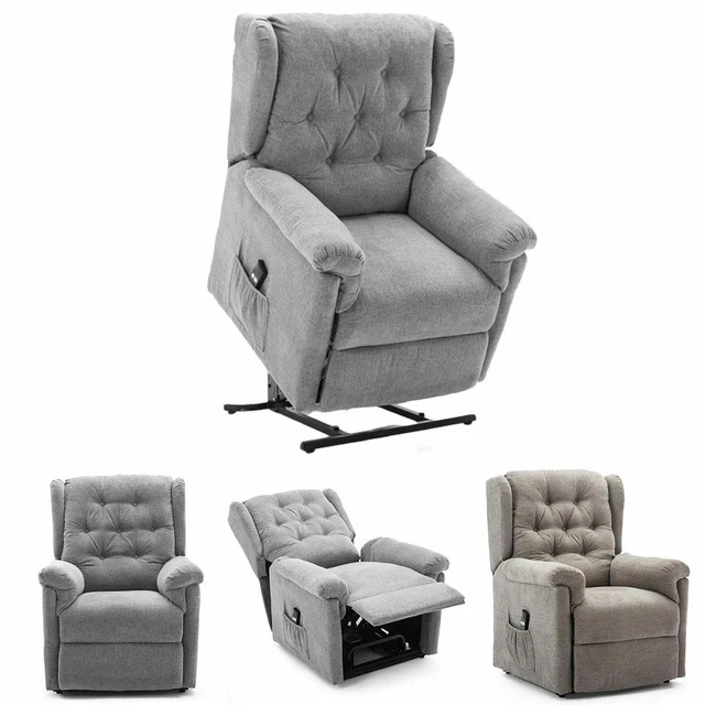 BARNSLEY FABRIC ELECTRIC Rise Riser Recliner Mobility Sofa Armchair £