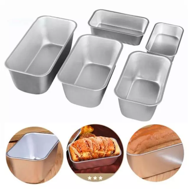 Non-stick Cake Pan Baking Mould Toast Bread Made Loaf Tray Tin Bakeware Y6A4