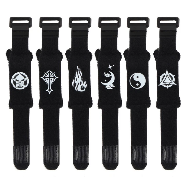 Guitare Corde Drapé à Cordes Acoustique Réglable Noir Coton Amortisseurs 2