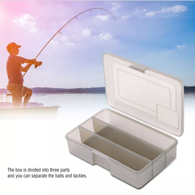3 GRIDS FISHING Tackle Storage Box Lure Case Plastic Lure Box Fishing Lures  $12.19 - PicClick AU