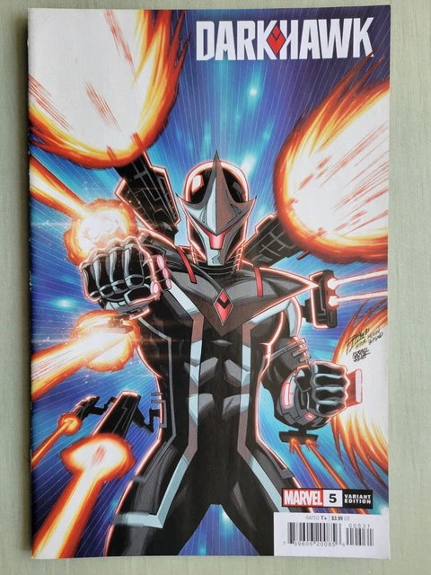 Darkhawk Vol. 2 #5 (Iron Man Homage VARIANT Cover; intact digital code)