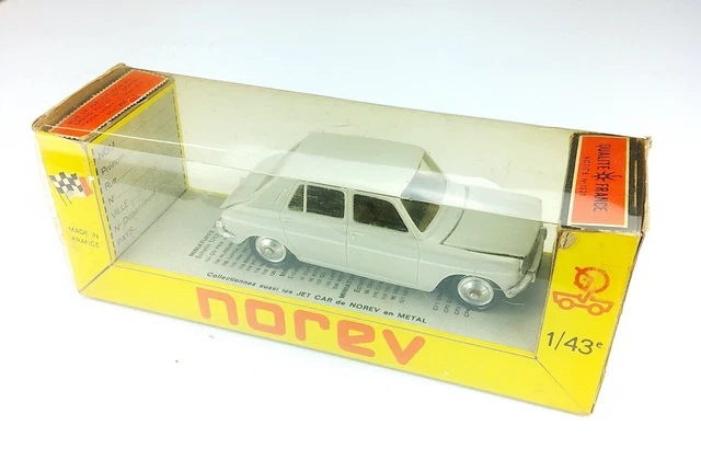 Norev ancien jouet 1/43 plastique Simca 1100 bleue nuit en boite