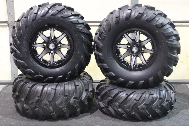 BRUTE FORCE 650i (IRS) 26" ANCLA M/T ATV TIRE & STI HD10 WHEEL KIT IRS1CA