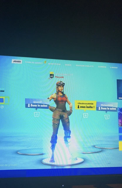 MON CASIEr COMPTE FORNITE AVEC RENEGATE RIDER +400 SKINS snap : evandumey