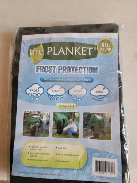 The Planket Frost Sleet Snow Wind Protection Plant Cover 8 ft. Round New
