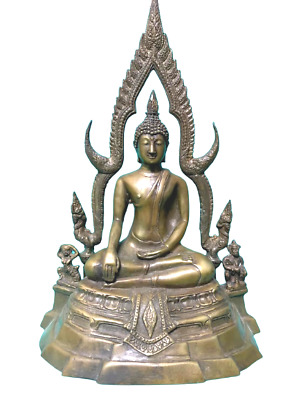 1957 Thai Buddha Phra Phuttha Chinnarat Buddhist Worship Protected CODE 51 37
