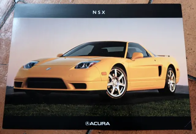 🚘 Brochure Automobile 2002 HONDA ACURA NSX Catalogue Prospekt Sales Document