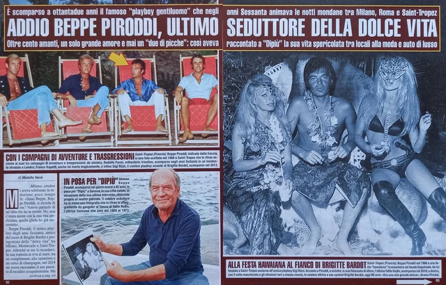 Italian Clipping Ritaglio 2022 BEPPE PIRODDI addio ultimo seduttore 3 PAGINE