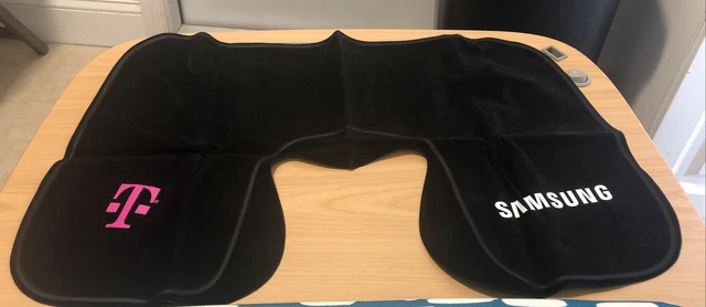 LOT OF 2 Black Inflatable Travel Pillow Rest Neck U Shaped By Samsung