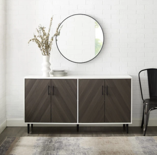 Cabinet Buffet Sideboard Storage Modern Kitchen Doors Console Table Room Living