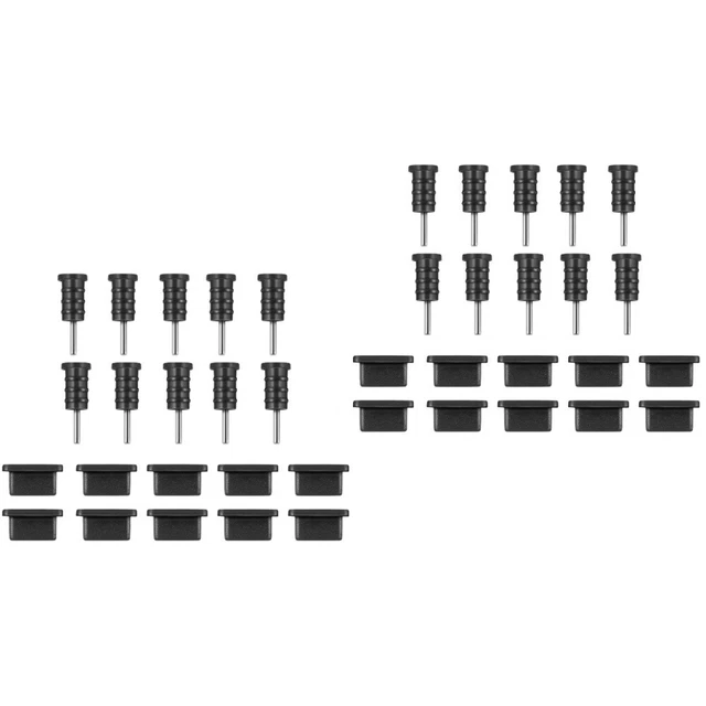 20 Pairs Charging Port Plug Anti Plug Earphone Anti Plug Headphone Jack Plug