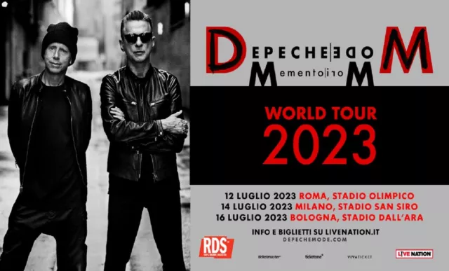 Depeche Mode Due Biglietti Ticket 3° ANELLO MILANO STADIO SAN SIRO 14/07/2023