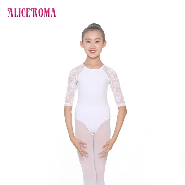 Dance  Leotard Alice Roma A1668 Ballet Adult Sizes Adult Black Long Sleeve Conte
