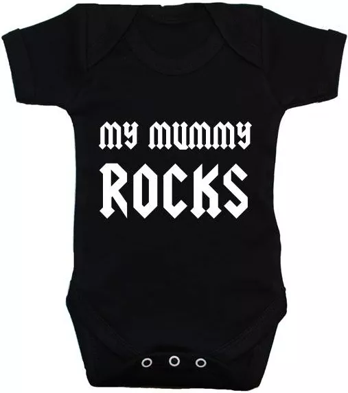 My Mummy Rocks Babygrow Vest Bodysuit Romper T-Shirt Newborn-24m Gift Boy Girl