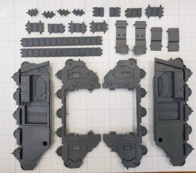 Warhammer 30K Space Marine Bits Deimos Predator Sides Armor Tracks Set