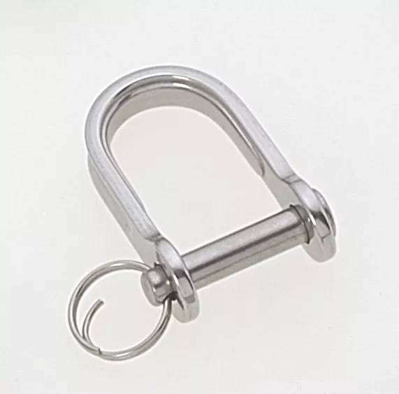 Viadana AISI 316 Stainless Steel Clevis Pin Stamped Dee (D) Shackle 5mm