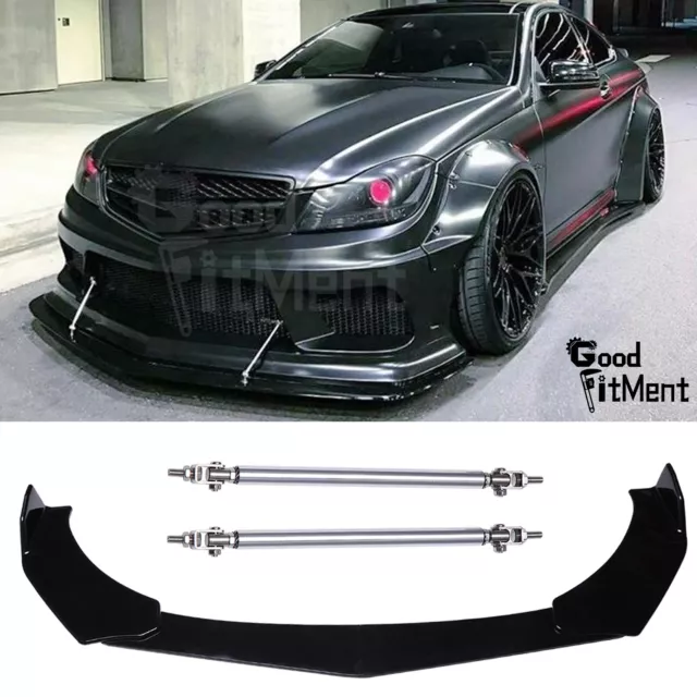 Frontspoiler Lippe + Stützstange Für Mercedes Benz C300 CLA250 W205 W206 W204