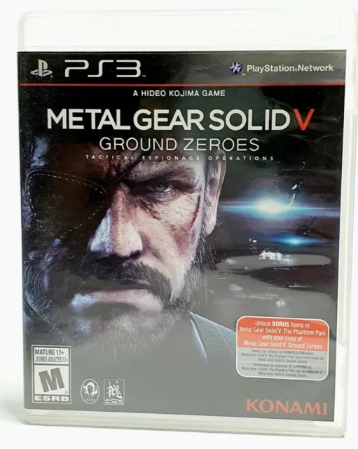 Metal Gear Solid V Ground Zeroes Sony Playstation 3 PS3 Video Game