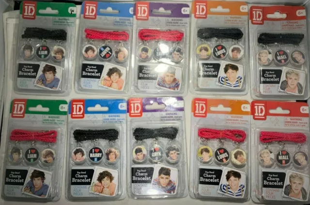 1D One Direction Collectible Pop Band Charm Bracelet Choose